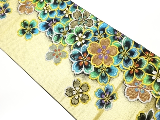 JAPANESE FUKURO OBI / WOVEN SAKURA